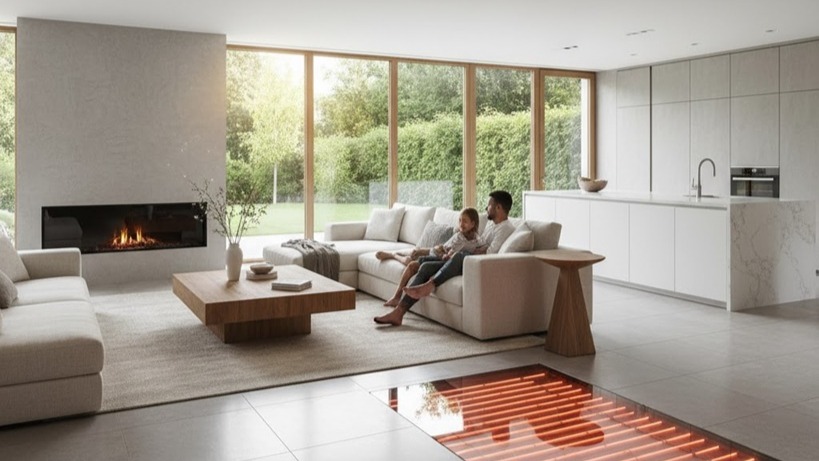 Underfloor Heating in Open-Plan Living Areas
