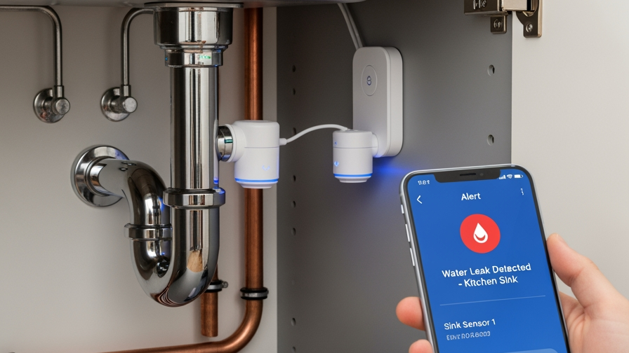 WiFi-Enabled Plumbing Sensors for Leak Detection