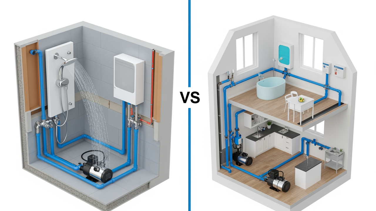Whole House Pump Systems vs Single Shower Pumps