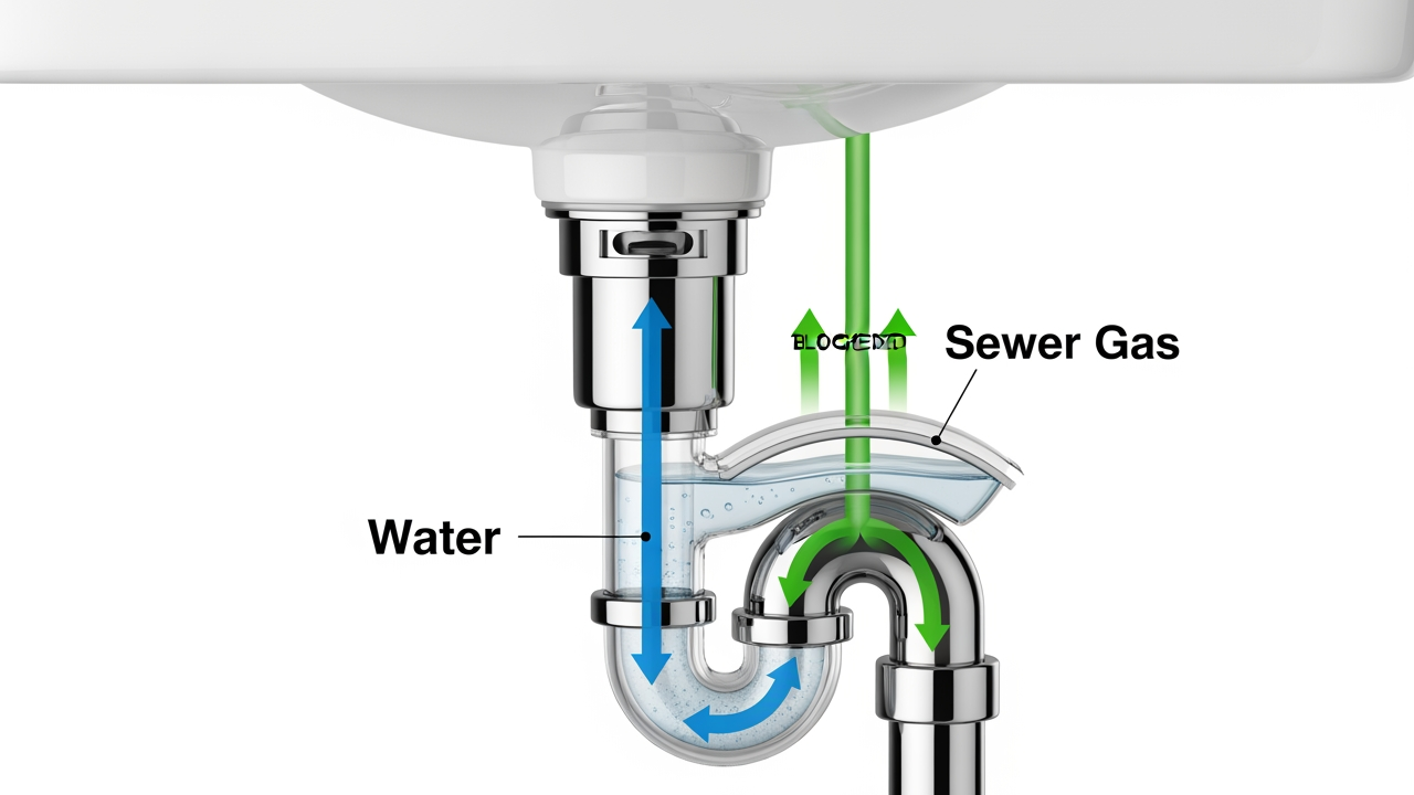 U-Bends and P-Traps: How They Prevent Drain Odours