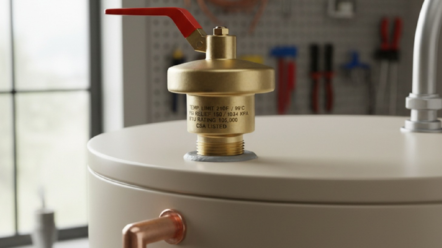 Temperature and Pressure Relief Valves for Hot Water Systems