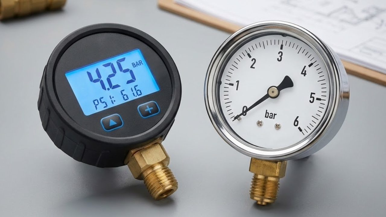 Digital vs Analogue Pressure Gauges: Accuracy Comparison