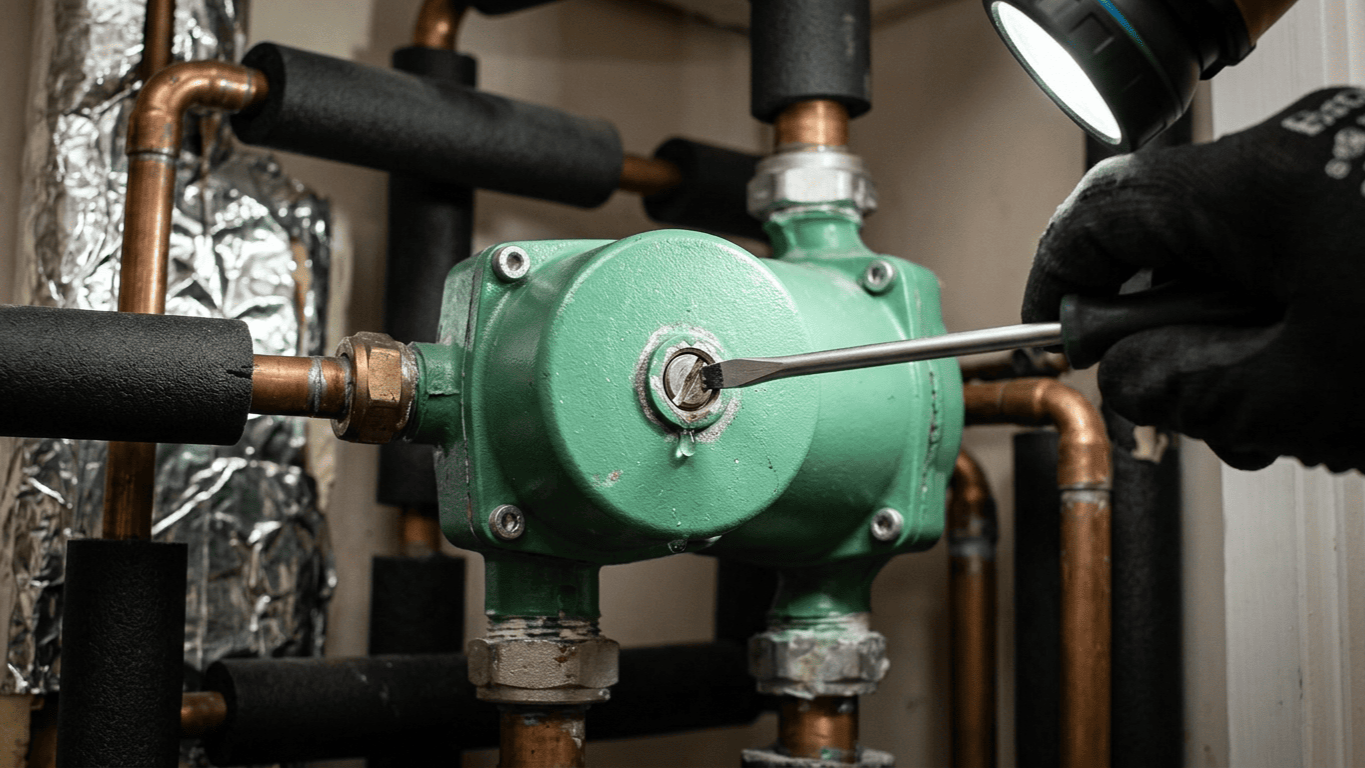 Troubleshooting a Noisy Central Heating Pump