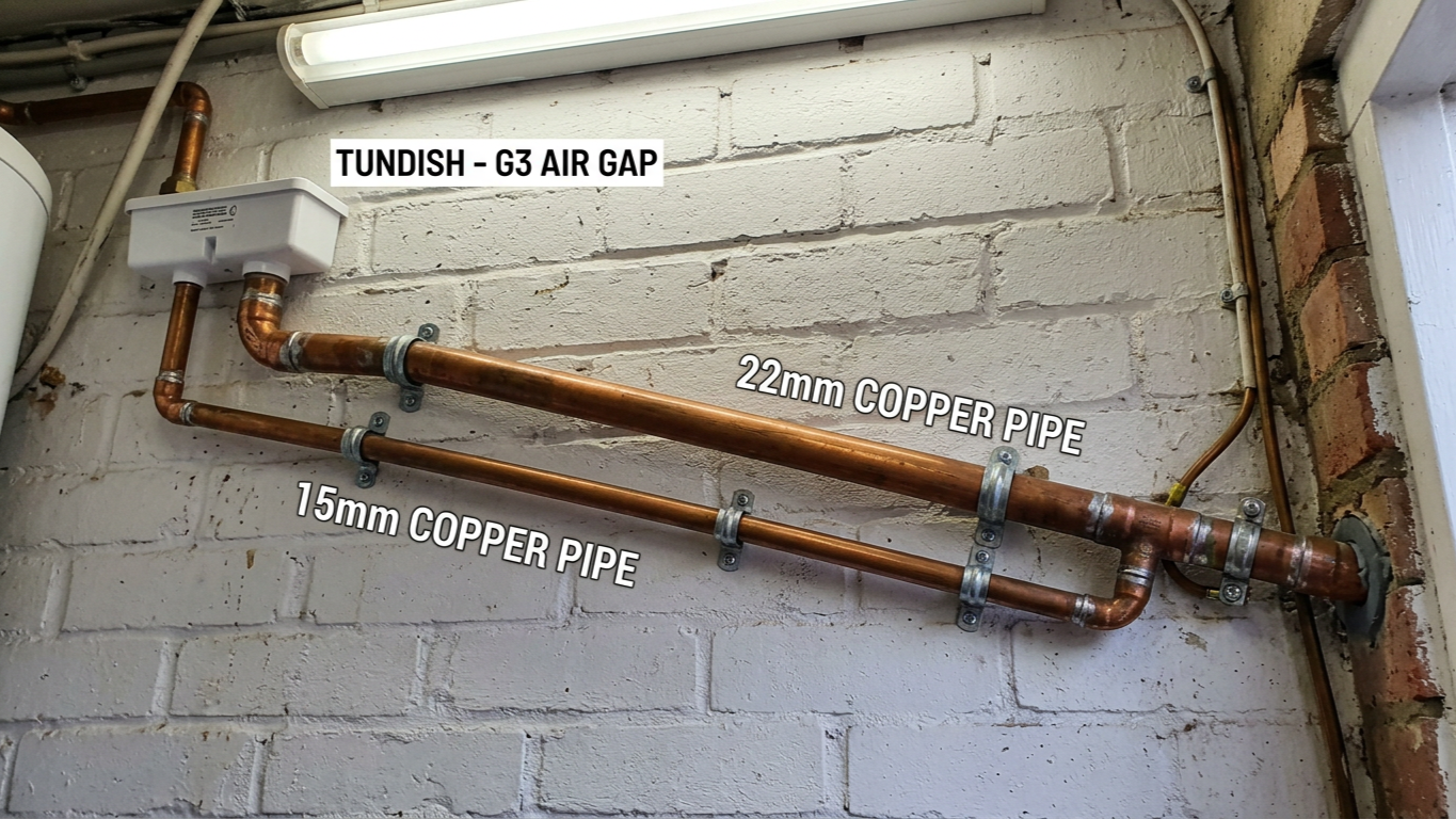 G3 Discharge Pipe Sizing: 15mm vs 22mm For Different Cylinder Capacities