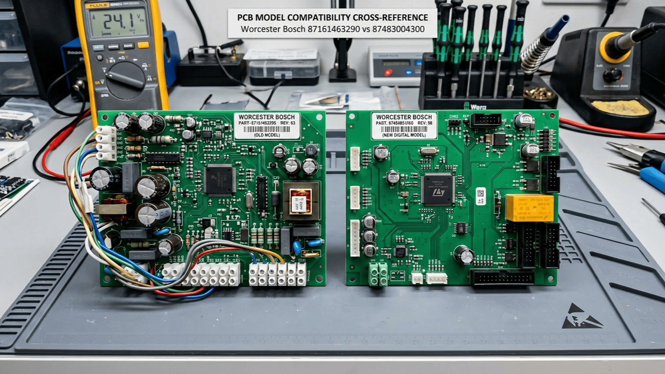 Worcester 87161463290 vs 87483004300: PCB Model Compatibility Cross-Reference