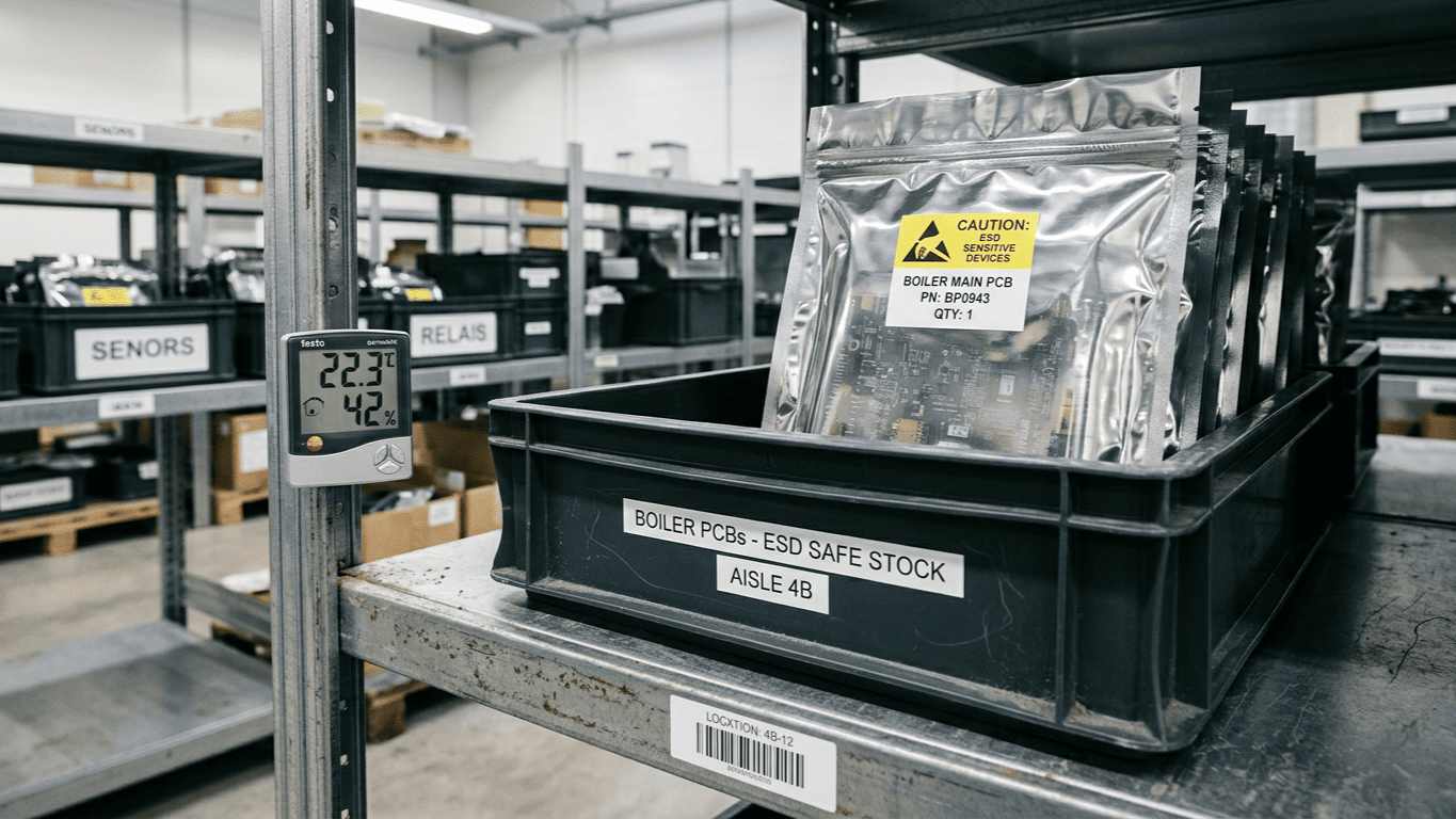 Storing Boiler PCBs: Environmental Conditions For Spare Parts Stock