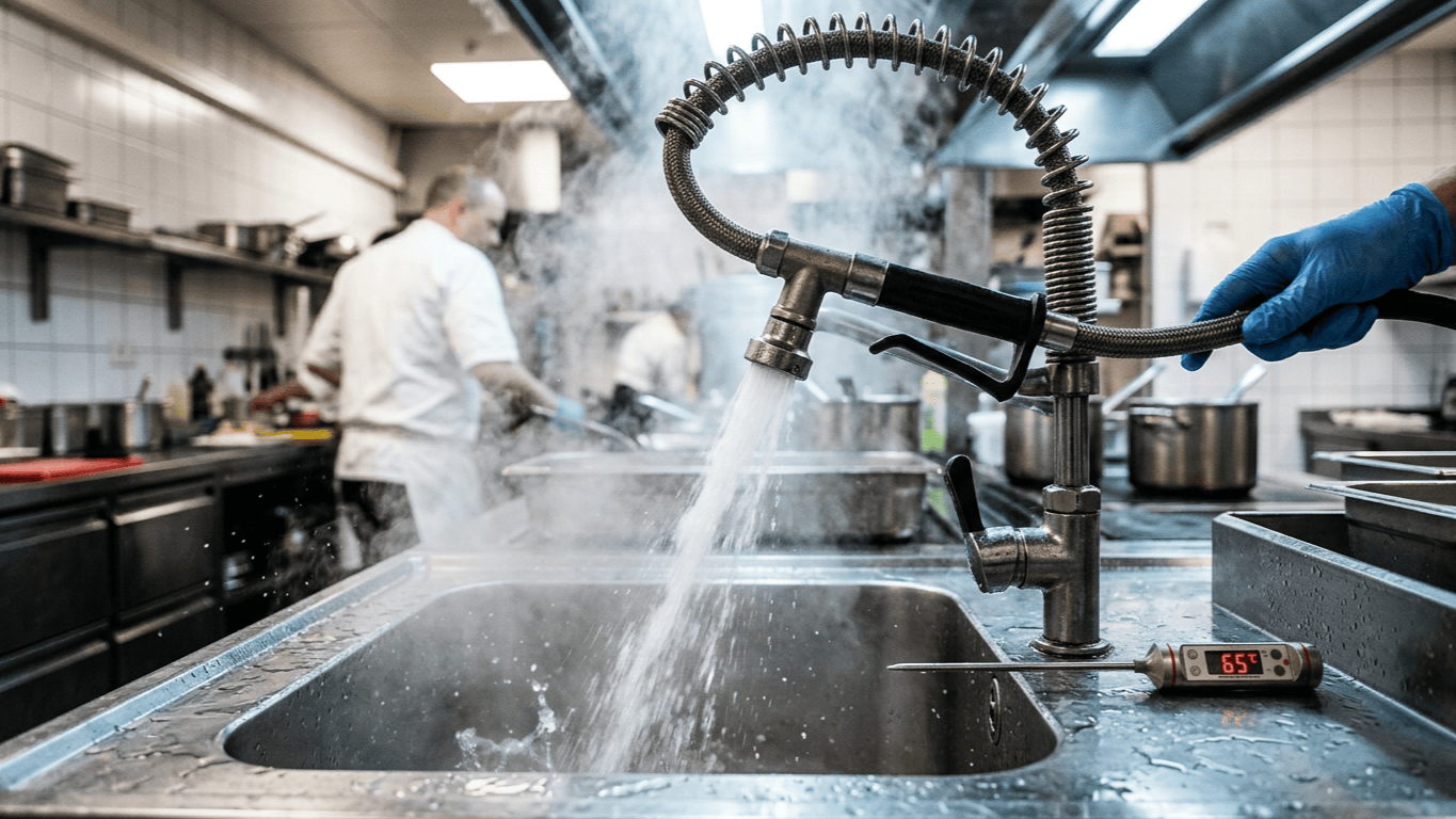 Commercial Kitchen Hot Water Circulation: Instant Tap Temperature