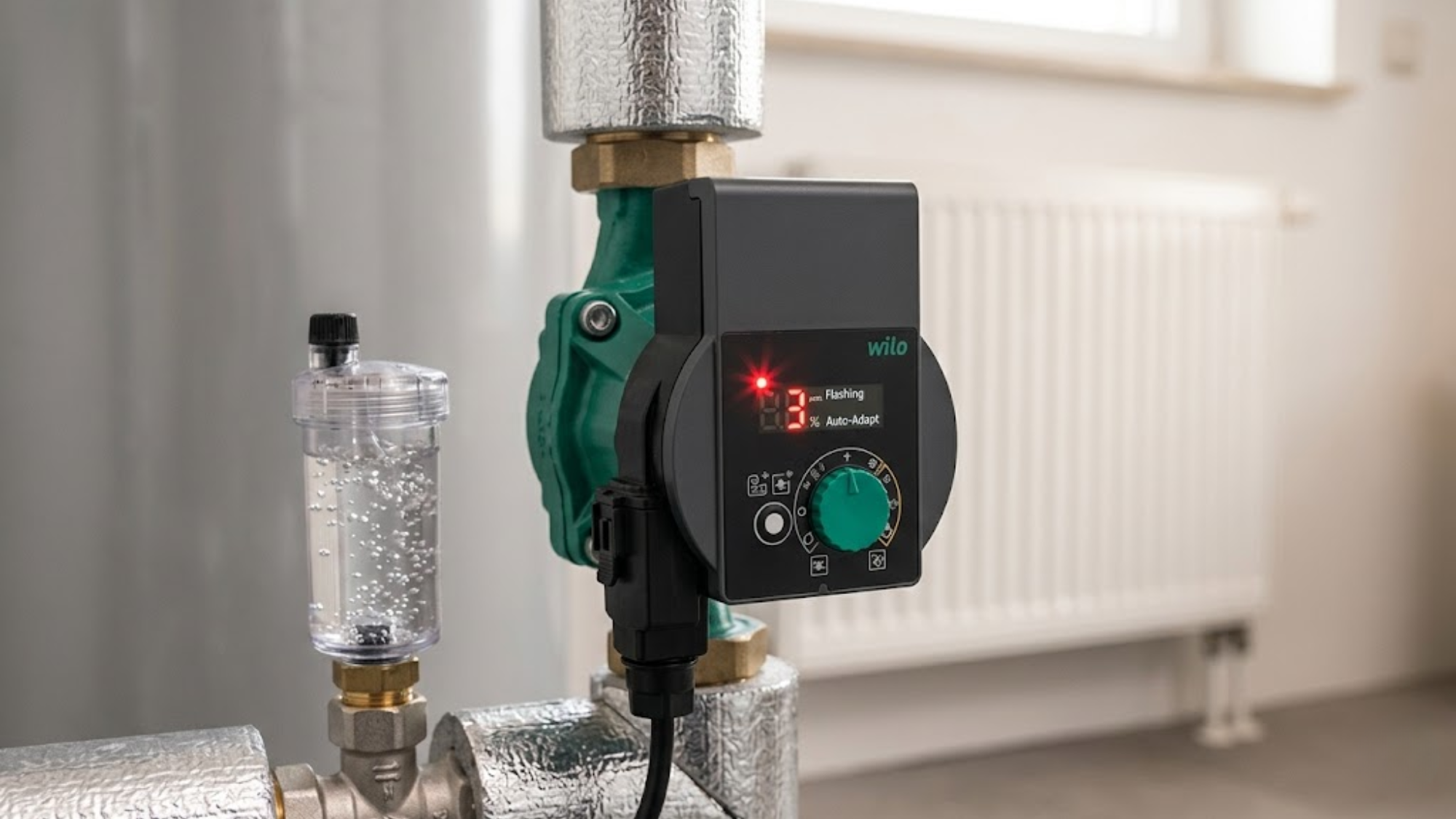 Wilo Yonos PICO: Auto-Adapt Setting And Pump Venting Sequence