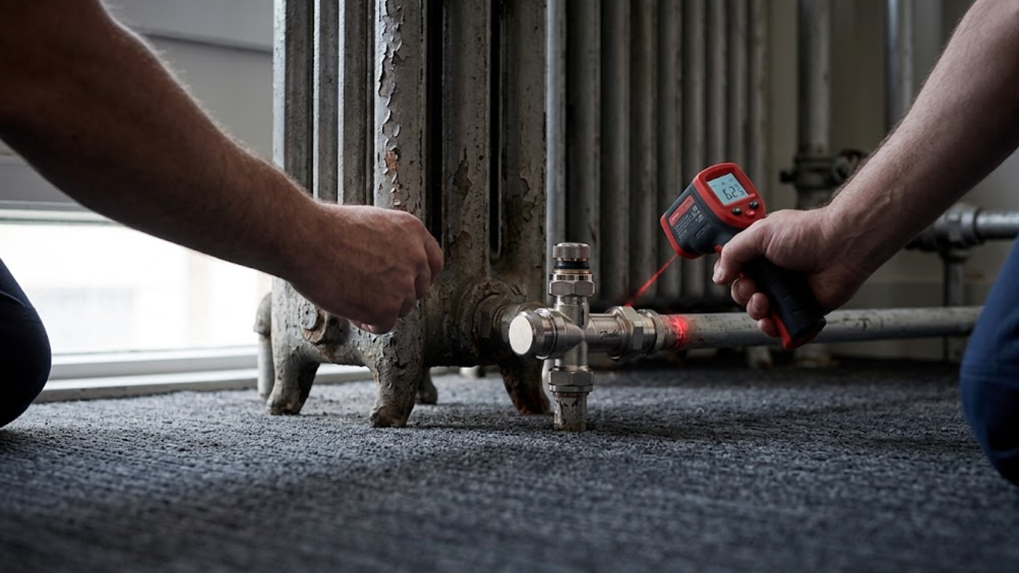Danfoss H-Piece Valves: Two-Pipe System Radiator Balancing Procedures