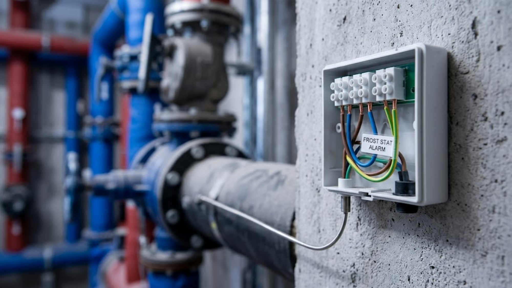 Danfoss RET2000: Frost Protection Thermostat Wiring In Commercial Plant Rooms