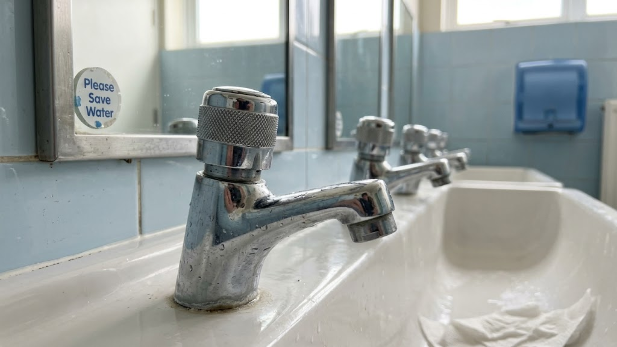 School Toilet Block Washbasins: Non-Concussive Tap Maintenance And Flow Rates