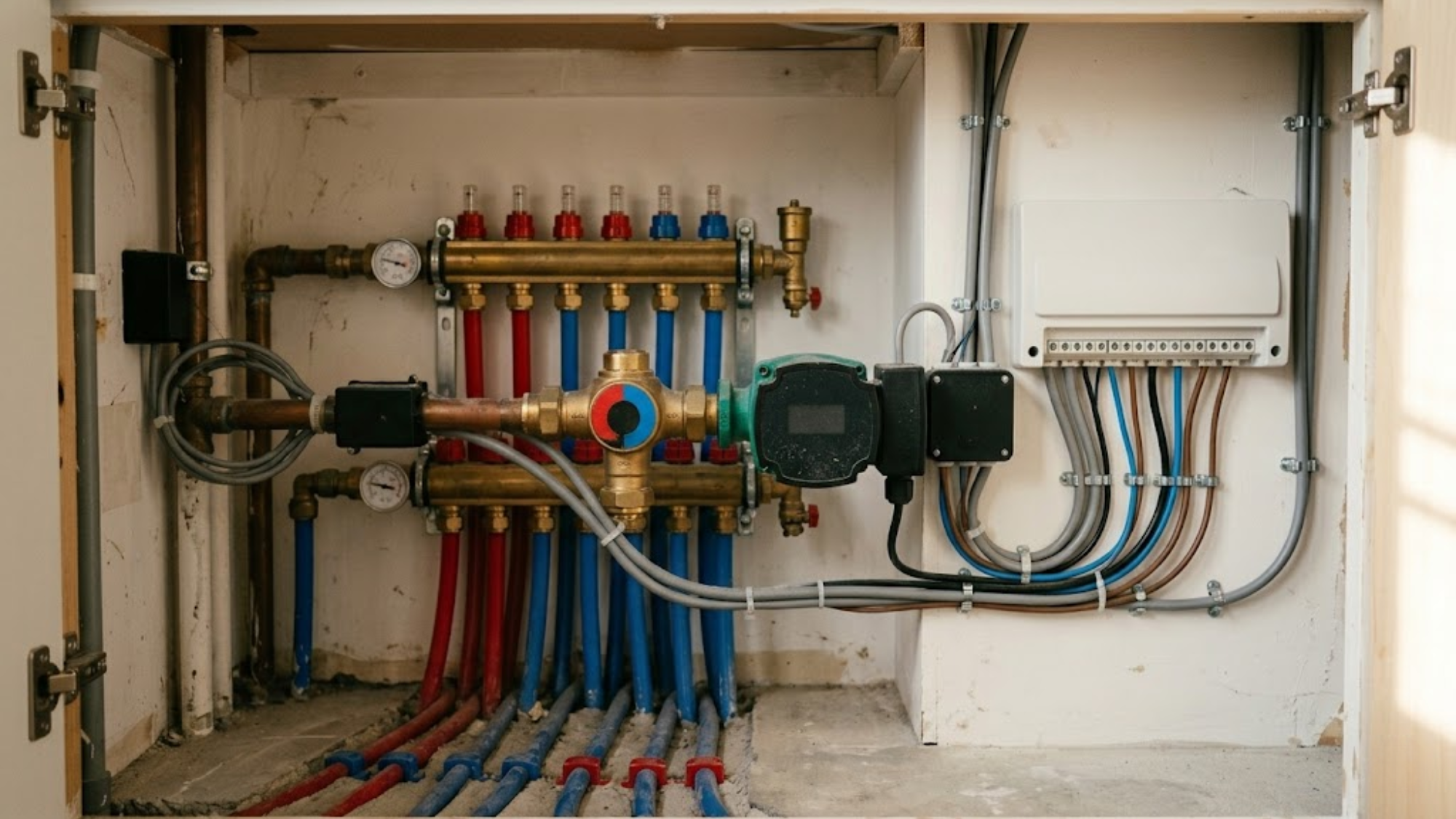 Care Home Underfloor Heating: Mixing Shunt Pump Wiring And Floor Temperature Limits