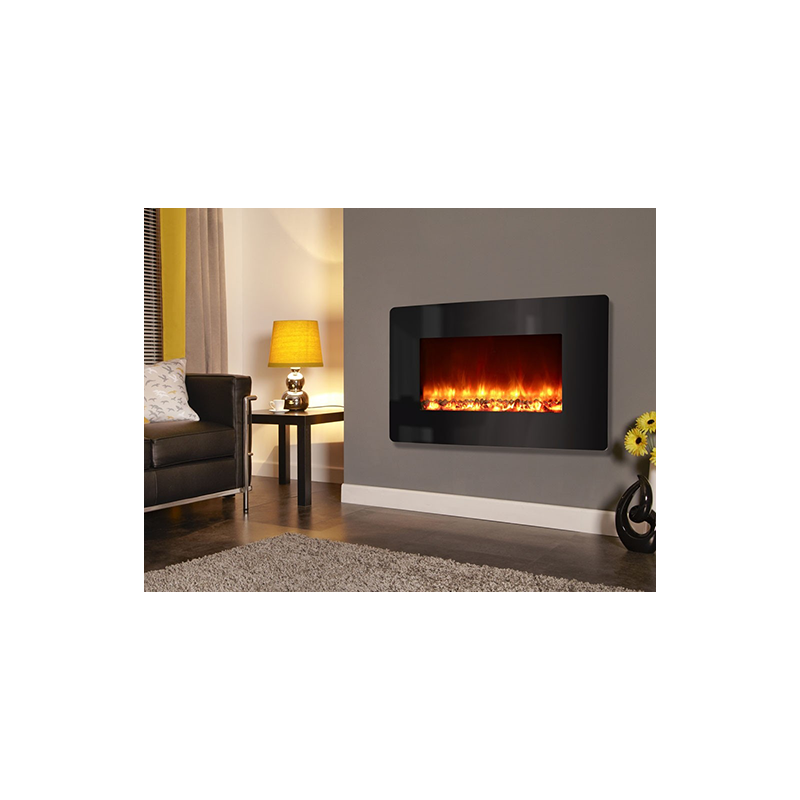 Celsi Electriflame XD Black Curved Electric Fire EFHOW650RE3