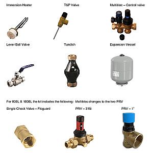 Flamco FlexTherm Supastor-V 150 Direct + Kit 45201