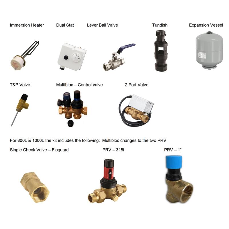 Flamco FlexTherm Supastor-V 1000 Indirect + Kit 45217
