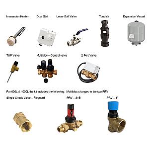 Flamco FlexTherm Supastor-V 1000 Indirect + Kit 45217