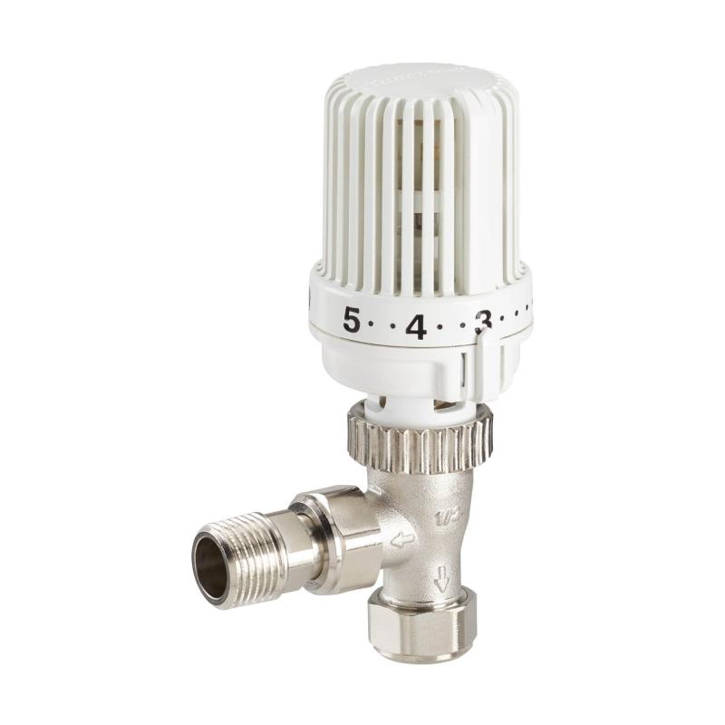 Honeywell Home Angled Thermostatic Radiator Valve, White, VT15EG