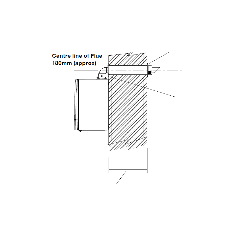 Remeha Quinta ACE 30/45 Horizontal Flue Kit