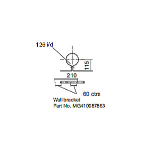 Remeha Quinta ACE 30/45 Flue Wall Bracket