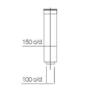Remeha Quinta ACE 55/65/90/115/160  1000mm Flue Extension